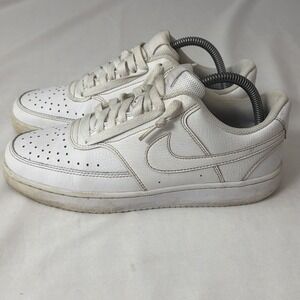 Nike Court Vision Womens Size 8.5 Low Triple‎ White Shoes 2019 - CD5434-100